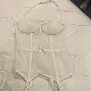 Victoria's Secret White Lace Corset